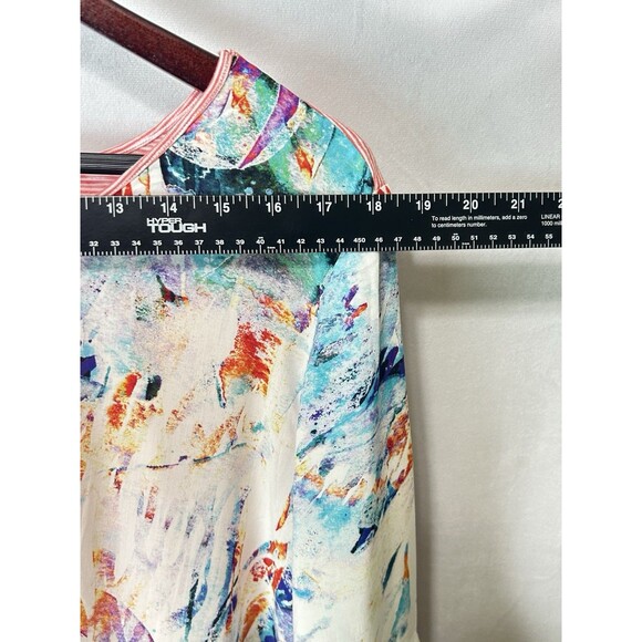 Soft‎ Surroundings Womens 1X Festival Splash Top - Picture 2 of 9